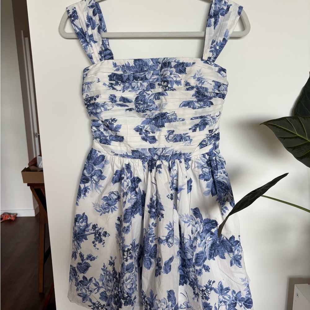 Floral Blue and White dress